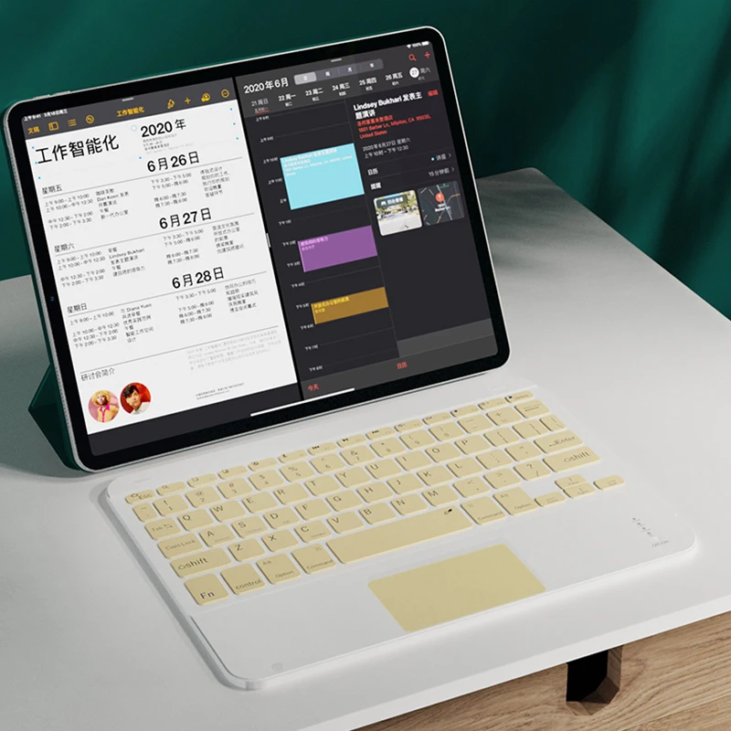 Bluetooth-совместимая клавиатура для iPad с сенсорной панелью 10-дюймовая планшета Air4 3 2
