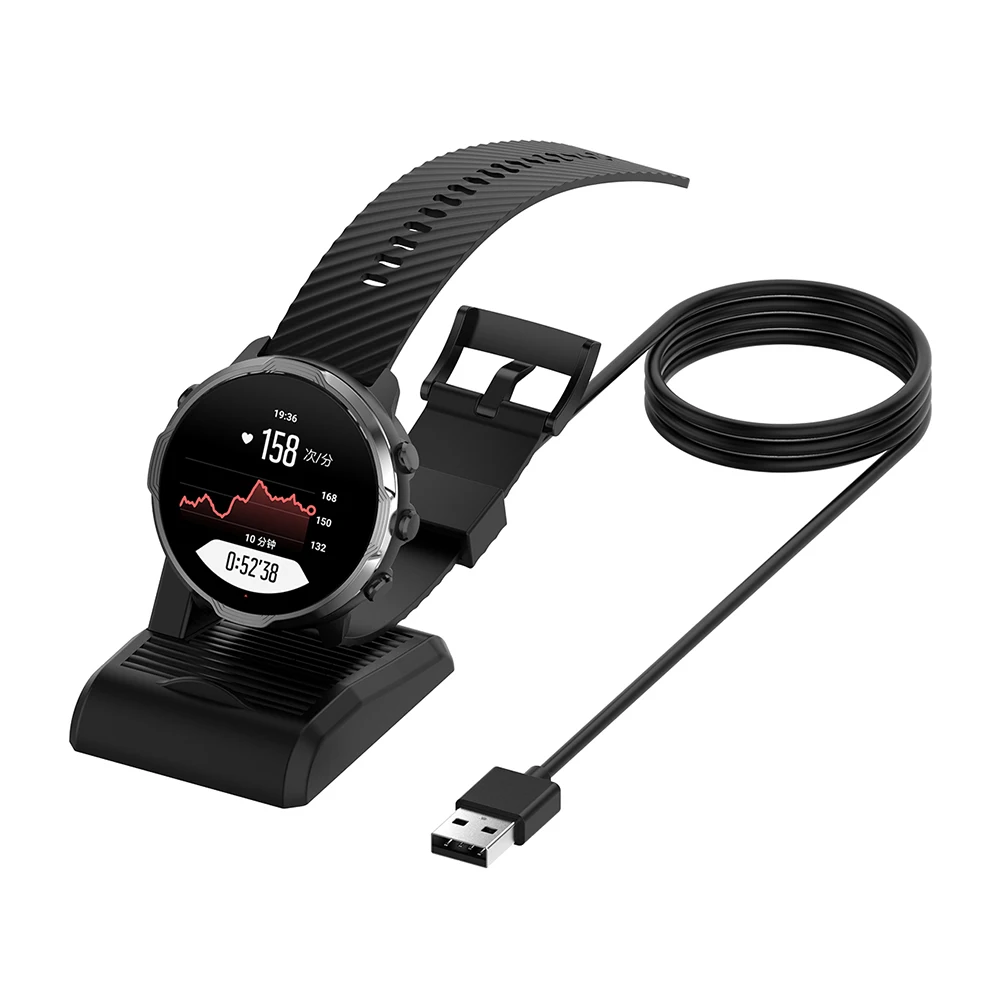 

USB Charger Cradle Charging Dock for Suunto 7 Smartwatch Charging Stand Adapter Charging Port Sync Cradle Dock Stand