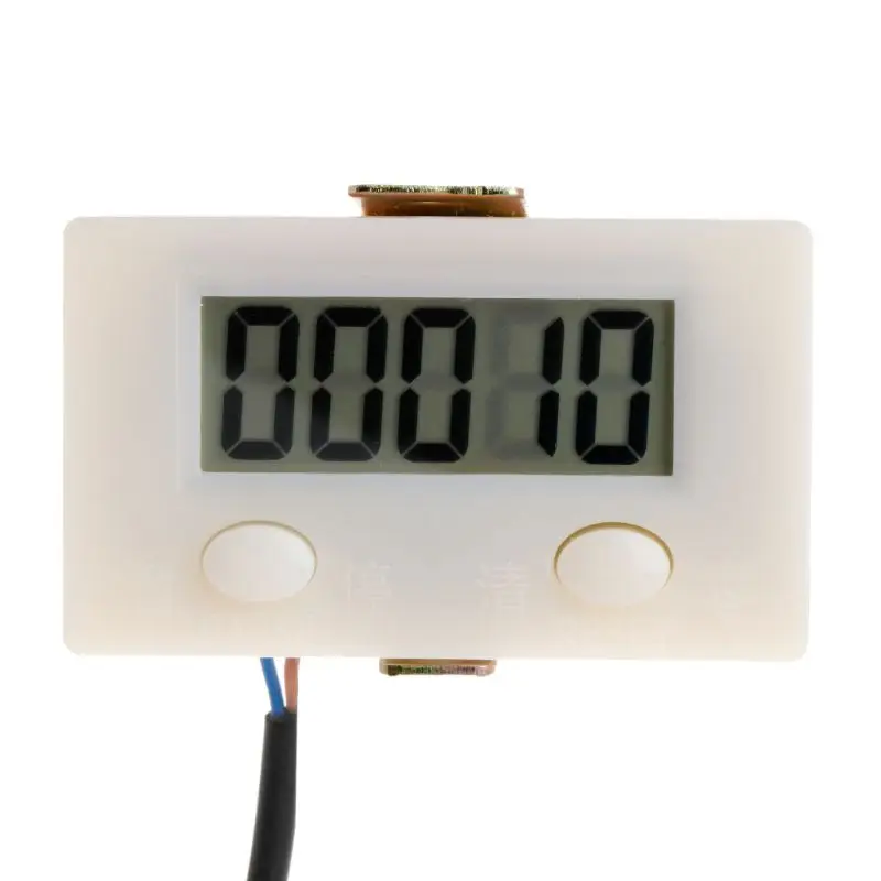 

Digital 5 Digit LCD Electronic Punch Counter With Microswitch Reset&Pause Button 203C