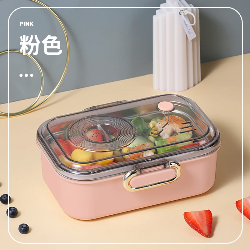 Fiambrera port&aacute;til Retro con fon&oacute;grafo, vajilla divertida, contenedor de almacenamiento de alimentos, caja Bento para ni&ntilde;os, escuela y oficina-3