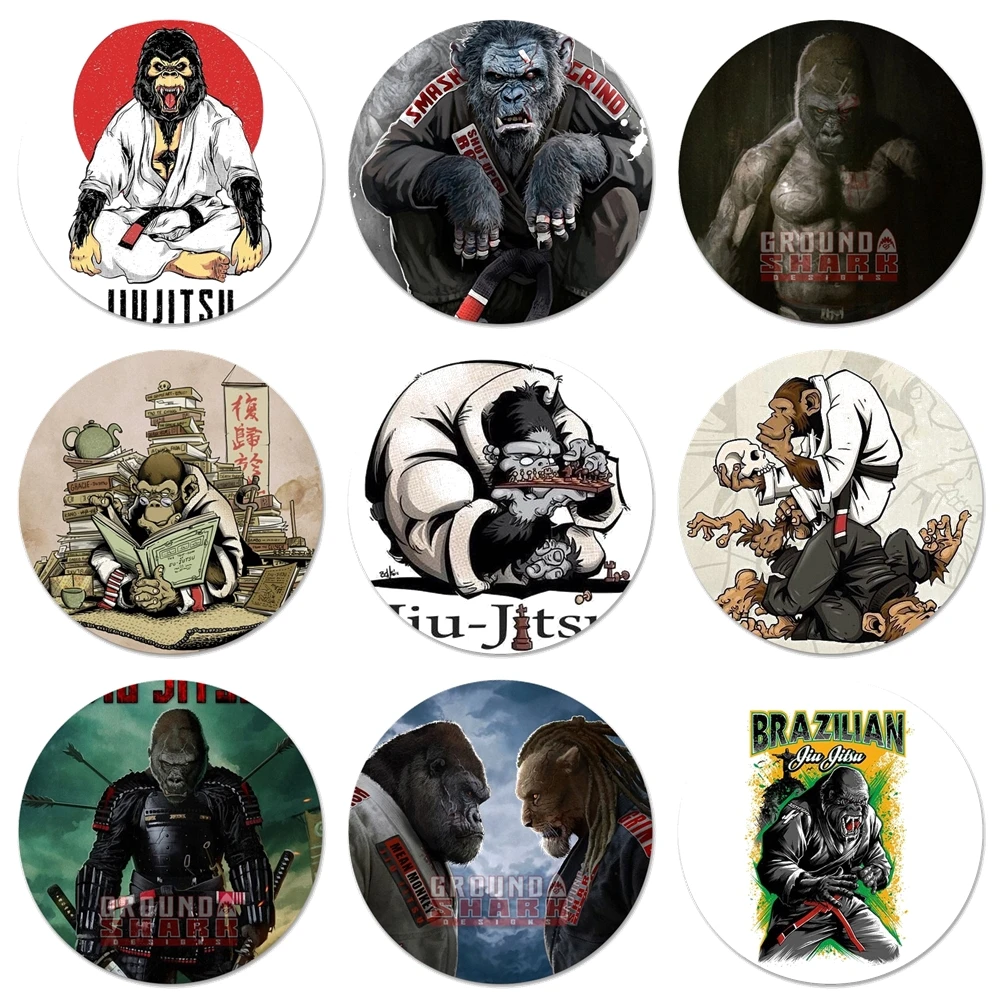 

Brazilian Jiu Jitsu Lovely Kitchen Home Decor Refrigerator Magnetic Stickers Opener Beer Coke 58mm