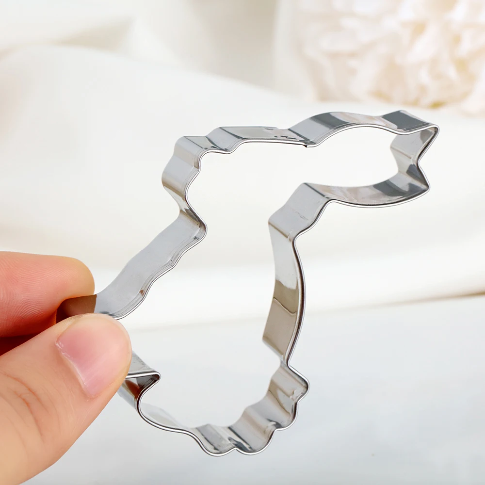 1pc Cookie Cutter Easter Rabbit Carrot Egg Stainless Steel Fondant Mold Pastry Cake Moulds for Home Kithcen Baking Accessories |