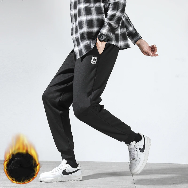 

KKSKY Sweatpants Men Cotton Thick Pants Winter Oversized Joggers Hombre Clothing Streetwear Sports Fashion Man Trouser 8XL 2021