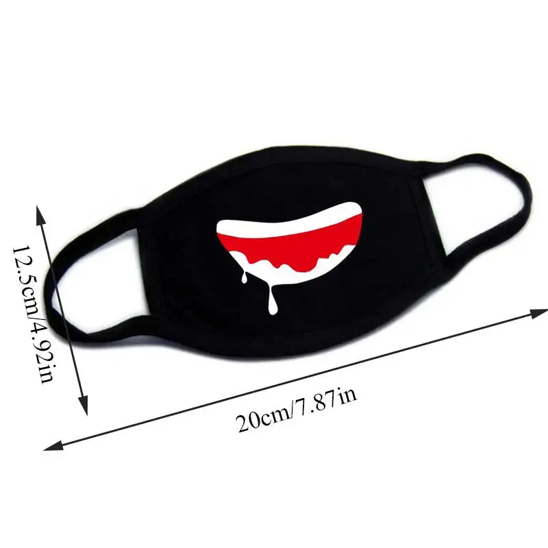 1PC Cotton Mouth Face Mask Cartoon Teeth Women Men Muffle Cute Simple Breathable Reusable Masks Covers | Аксессуары для одежды