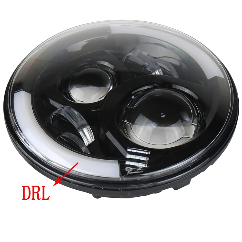 Автомобильные аксессуары 7 дюймов круглые светодиодные фары для джипа Wrangler JK Lada