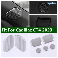 pillar a car roof stereo audio speakers frame decoration cover trim stainless steel interior fit for cadillac ct4 2020 2022