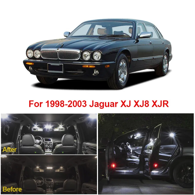 

Комплект светодиодных ламсветильник Canbus для салона 1998-2003 Jaguar XJ XJ8 XJR X308, 22 шт.