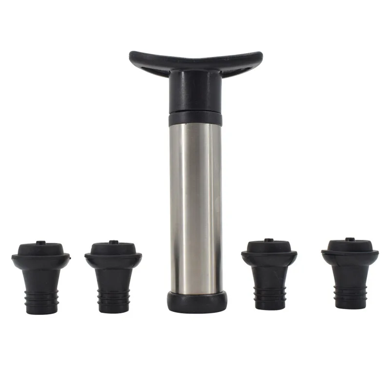 

Vacuum plug Red wine stopper stainless steel bottle stopper Wine vacuum wine stopper ventilation fresh wine stopper 4