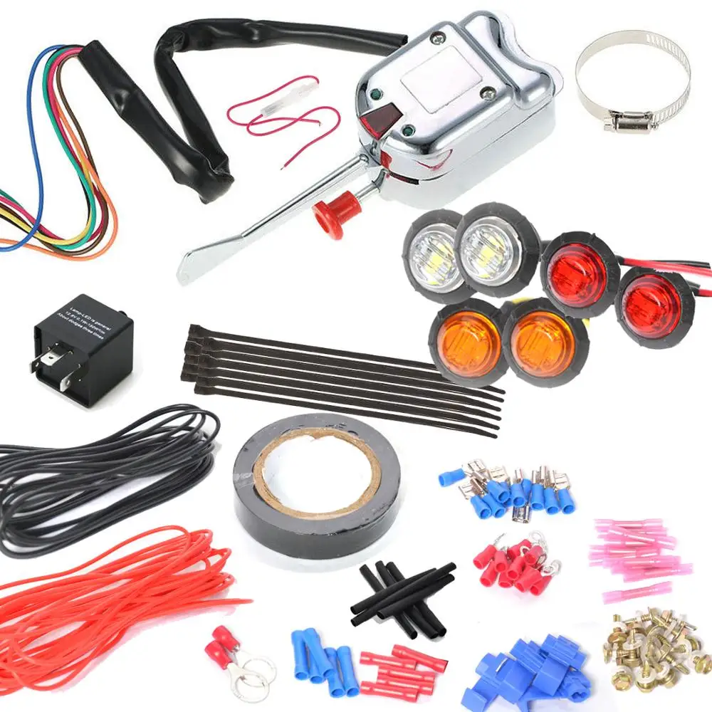 

Turn signal LED Lights kit lever switch 4way hazard for Polaris Ranger RZR