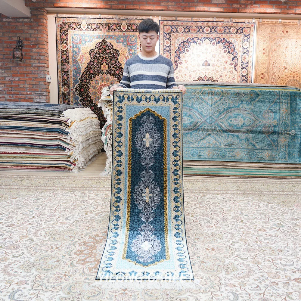 Yilong 2x6 &quot шелковое ручной выделки коврики для прихожей пол Декор Милая длинная