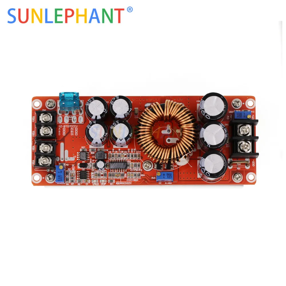 Повышающий преобразователь с высокой мощностью 1200 Вт Регулируемый Модуль
