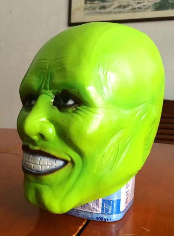 Роскошная латексная маска для знаменитых фильмов мужская Джим карри мужское