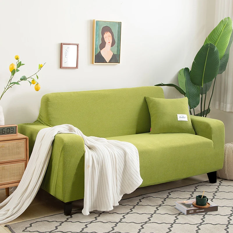 

Sofa Cover for Living Room Couch Cover Stretch Slipcovers Sectional Elastic Stretch L shape Armchair Cover Deep Sofa 4size