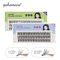 gahamaca 10d 20d cluster eyelash extensions 0 070 1mm mink soft individual premade volume fan false lashes natural makeup tool