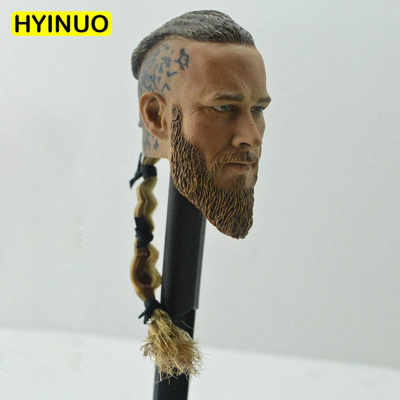 

1/6 Scale Ciaran Donnelly Scandinavian Vikings Gabriel Byrne Travis Fimmel Head Sculpt Headplay for 12" Action Figure Body