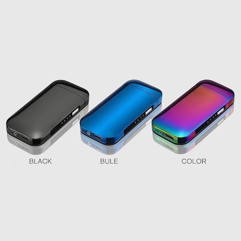 Металлическая ветрозащитная электронная сигарета с зарядкой от USB Зажигалка