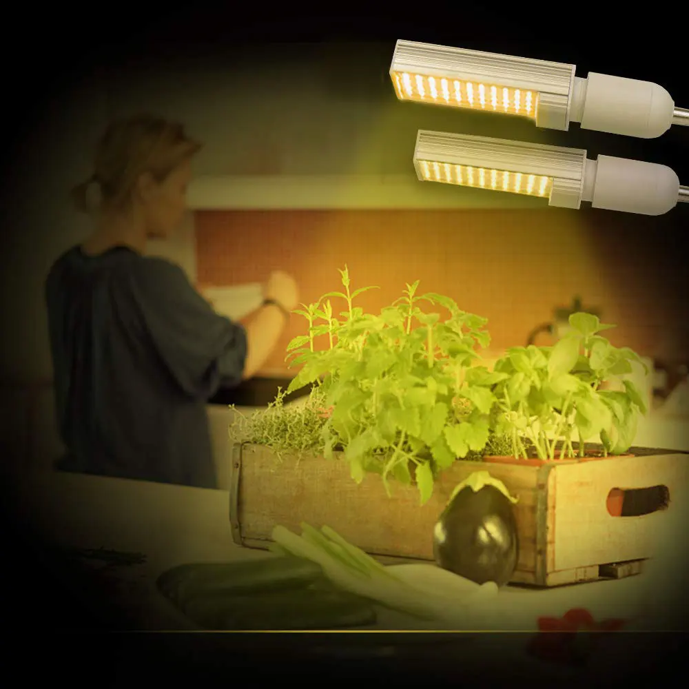 Фитолампа полного спектра Светодиодная лампа E27 для выращивания растений 45 Вт 88
