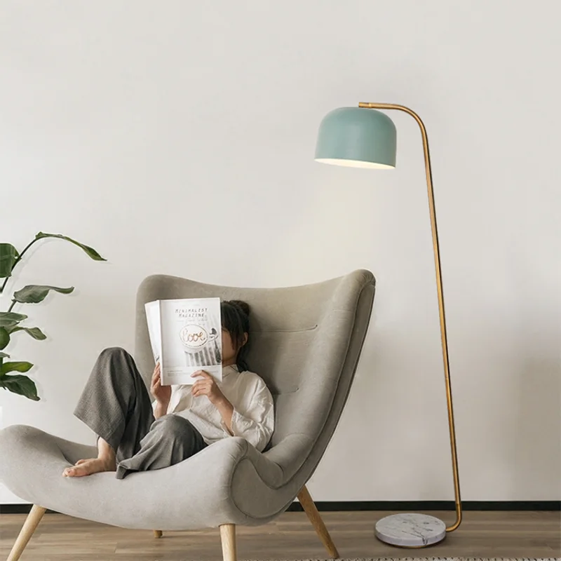 

Напольная Лампа в скандинавском стиле для рыбалки, лампа в американском стиле из латуни для гостиной, простая Роскошная Вертикальная насто...