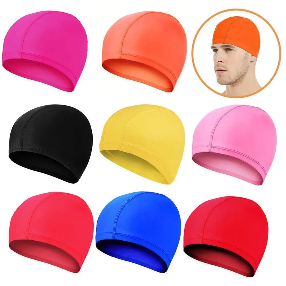 

Эластичные водонепроницаемые шапочки для купания с длинными волосами Спорт на открытом воздухе плавать для Для мужчин Для женщин Для мужчи...