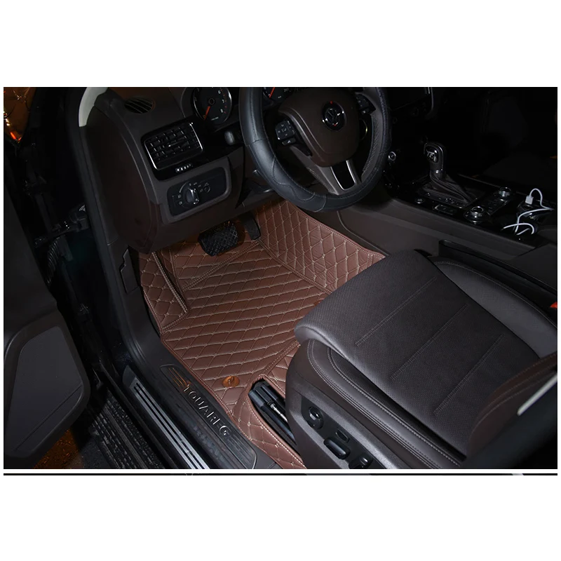 Кожаный Автомобильный напольный коврик Lsrtw2017 для Volkswagen Vw Touareg 2002 2020 2019 2018 2017 2016 2015