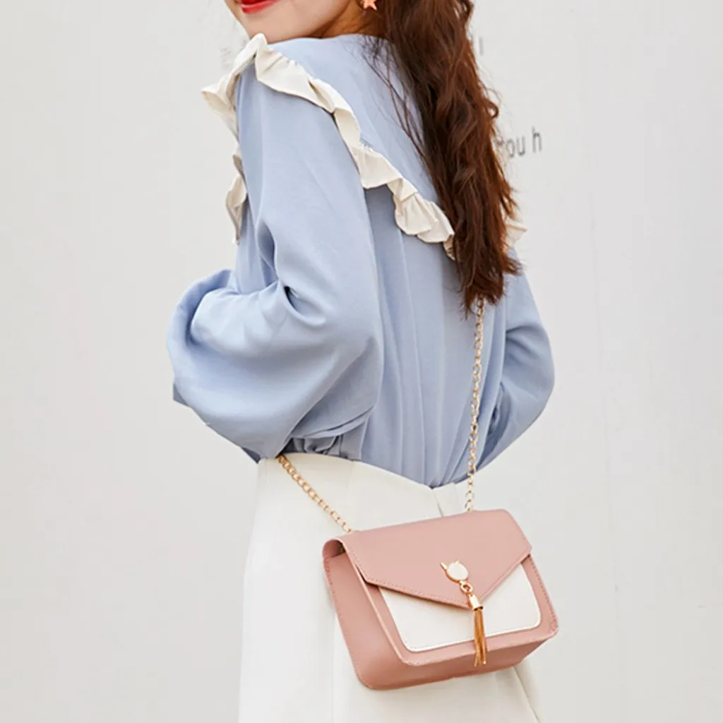 Роскошная дизайнерская сумочка с кисточкой и цепочкой Женский чехол бахромой на