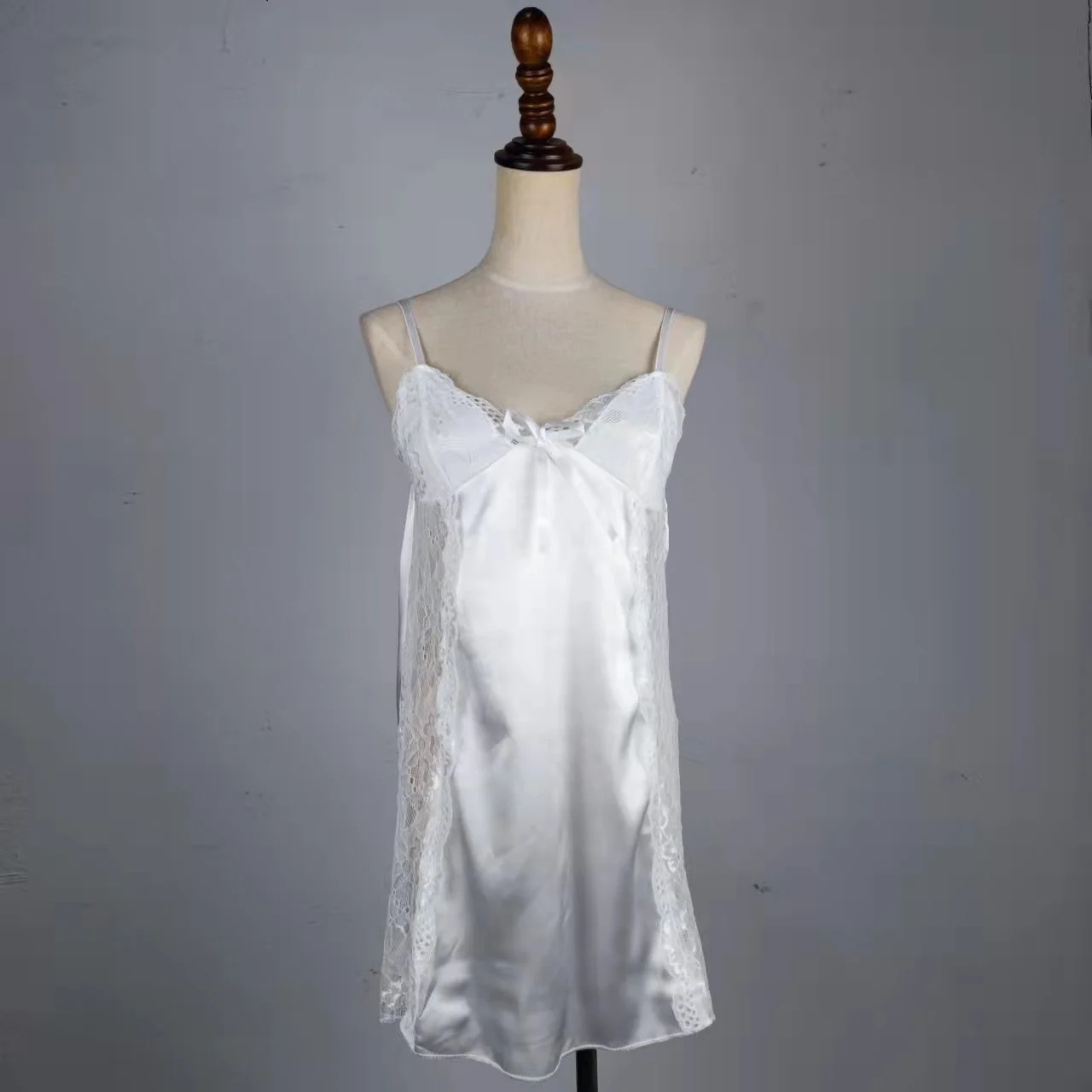 

Женская домашняя одежда простая Униформа размер тонкая домашняя тонкая кружевная ночная рубашка женская белая ночная рубашка