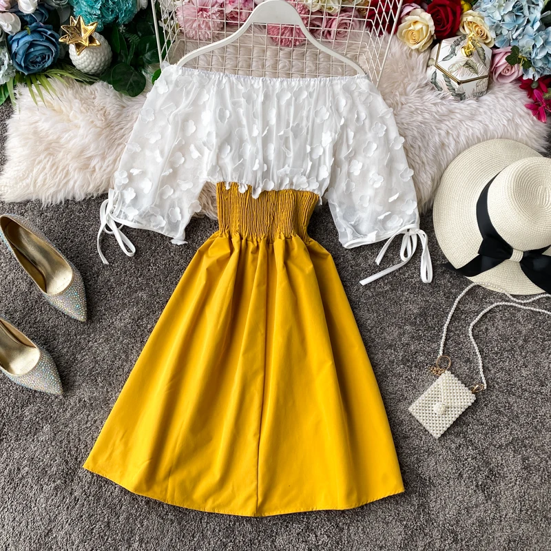 Teeuiear Boho сексуальное платье с открытыми плечами летнее лоскутное короткое