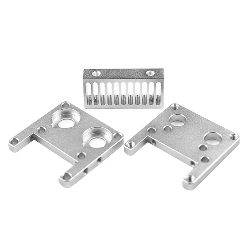 Экструдер Горячий Конец алюминиевый теплоотвод блок + монтажные скобы детали для