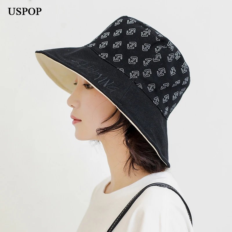 Шляпа USPOP женская из хлопка с широкими полями дышащая на весну 2022 | Аксессуары для