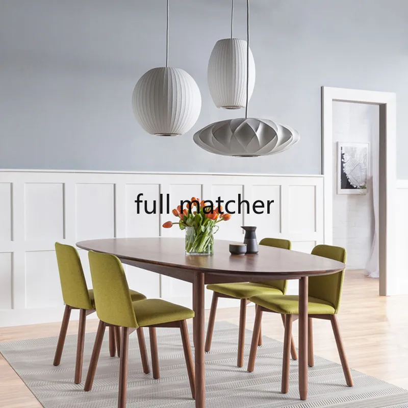 

Japanese Silk Chandelier Staircase Danish Dining Hall Bar Clothing Shop Lantern Lampshade Restaurant Tatami Lustre Pendente Lamp