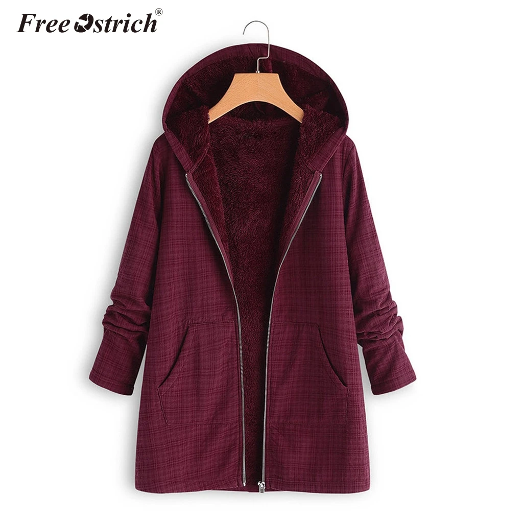 Бесплатная Страусиная Женская куртка плюшевое пальто женская ветровка теплая