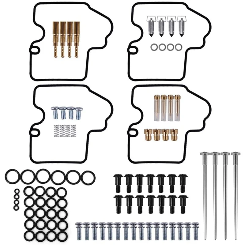 

Carburetor Repair Rebuild Kit Gaskets Jets Fits for Yamaha YZF R6 600 1999 2000 2001 2002 Carb