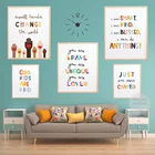 Детские вдохновляющие принты позитивные постеры для чтения постеры для детского сада школьная Настенная картина для детской комнаты декоративные фрески в стиле бохо
