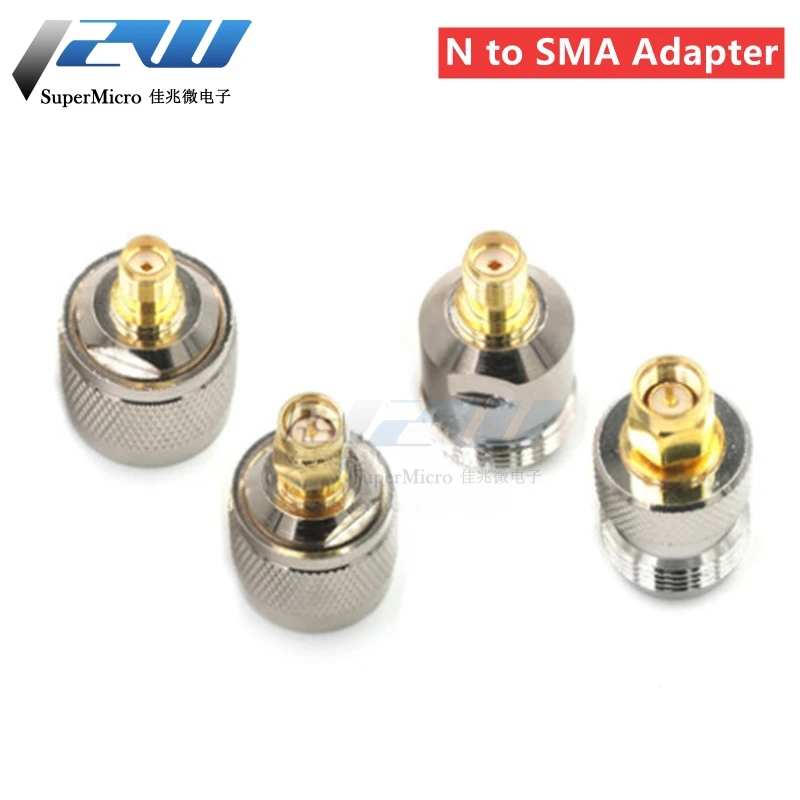 RF Coaxial Connector N to SMA-JJ KK JK KJ Male and Female Adapter Positive and Negative Pole N-J K to RP-SMA-J K N Type (1 Pcs )