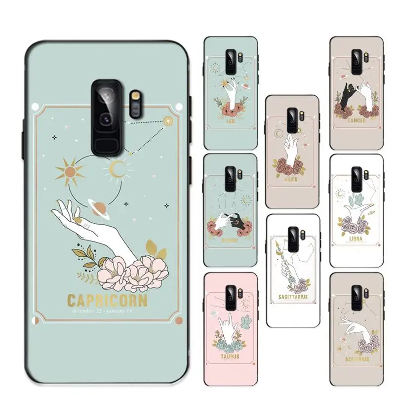 

12 Constellation Straight Edge Phone Case For Samsung Galaxy S 20lite S21 S21ULTRA s20 s20plus for S21plus 20UlTRA