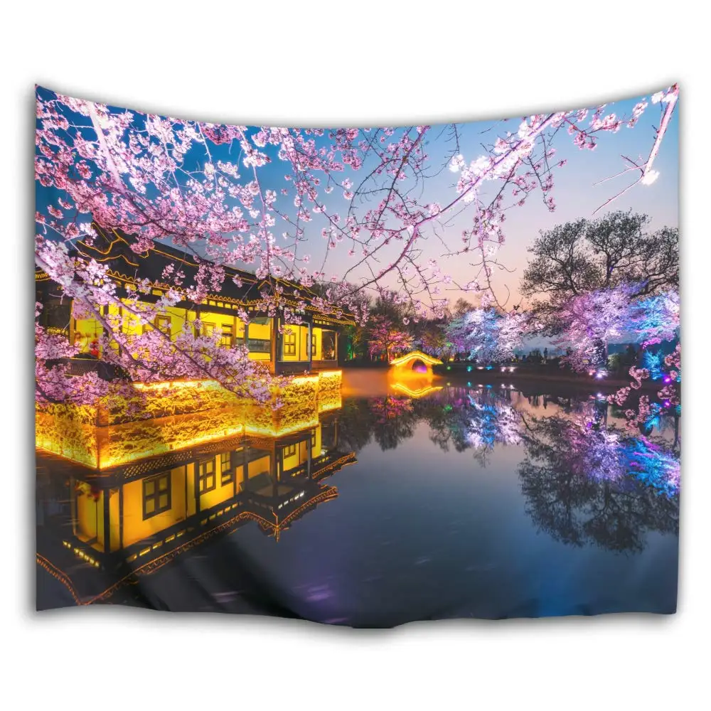 

Colorful Star Ancient Japan China Design Garden Wall Hanging Tapestry