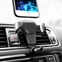 universal car phone holder leather gravity car bracket air vent stand mount support telephone