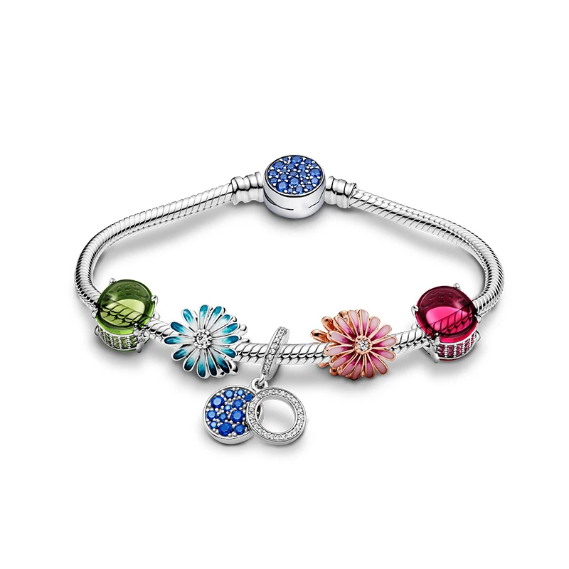 

Женский браслет из серебра 100% пробы, с бусинами