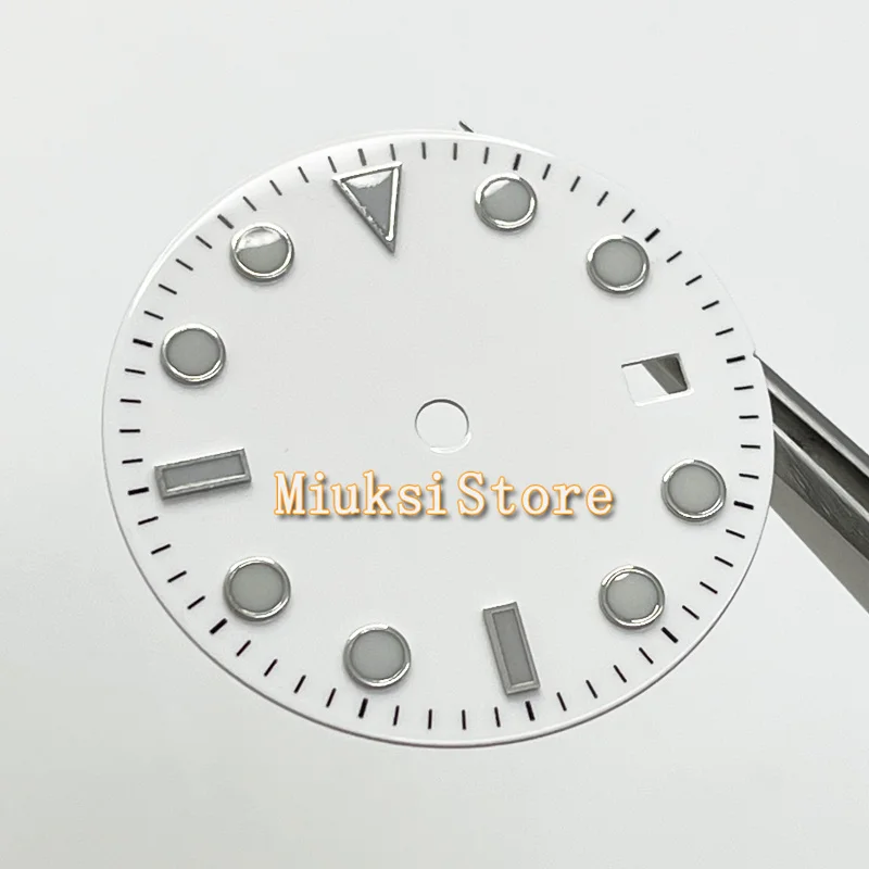 31 5 мм Синий Черный Зеленый стерильный циферблат синие светильники для NH35 Miyota 8215