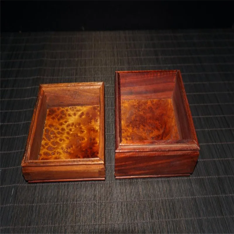 Шкатулка из красного дерева коробка ювелирных изделий браслет бусы Будды для