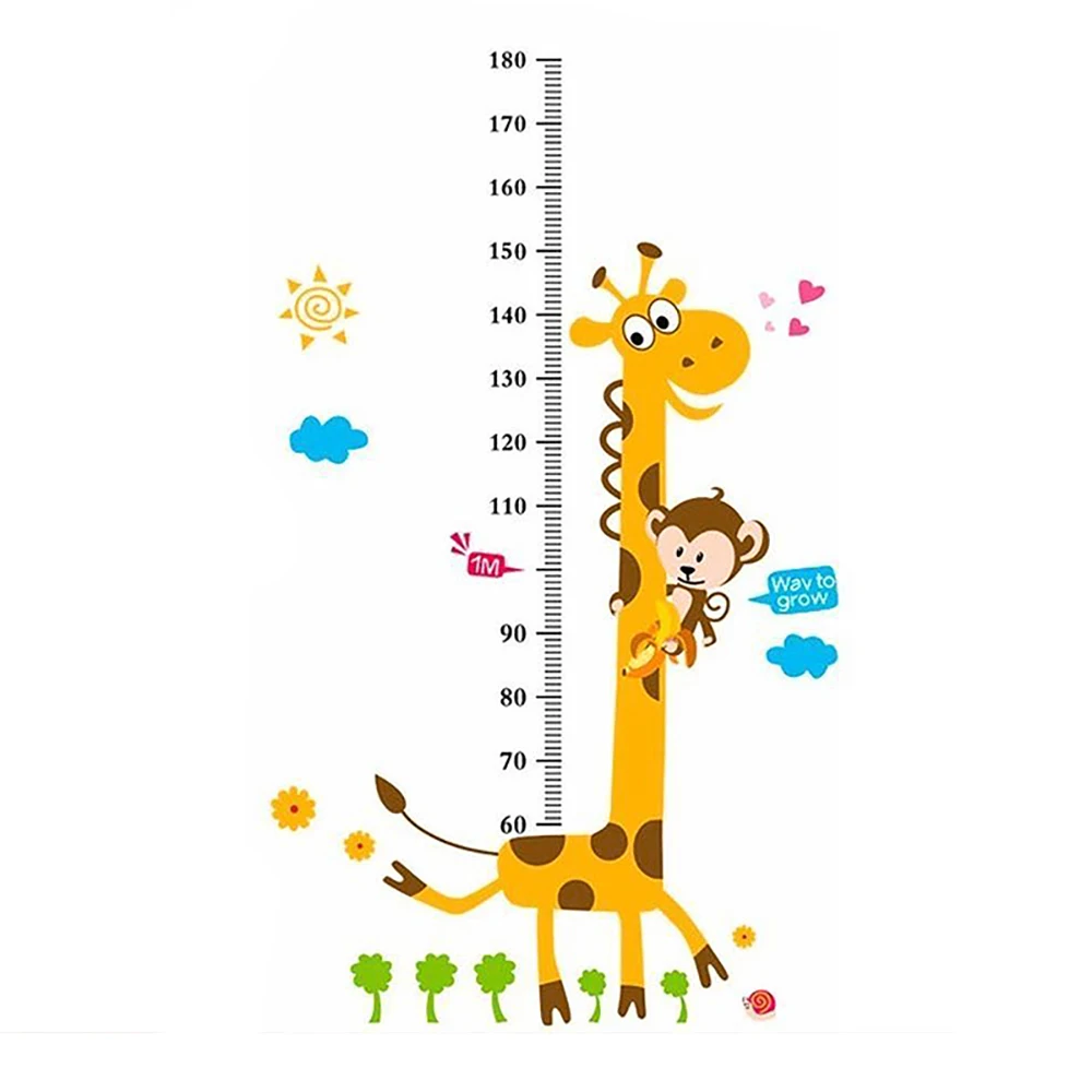 Мультяшный жираф фотография настенные наклейки для детей украшение дома детской