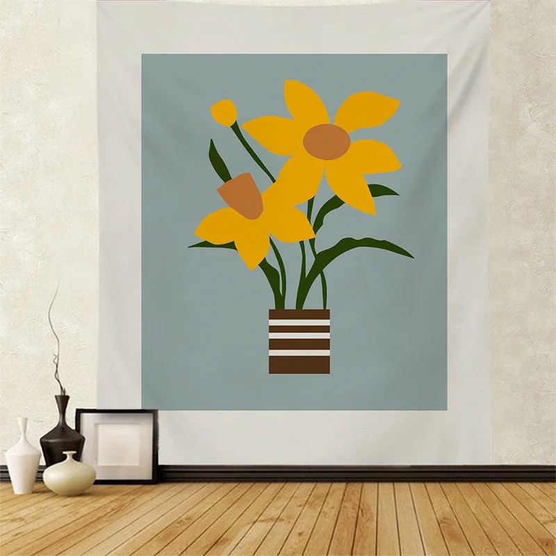 Ins простой геометрический художественный гобелен настенный подвесной ручной