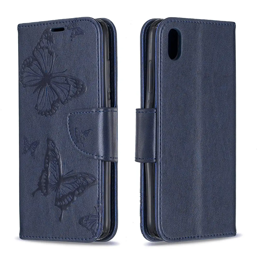 Простой Чехол-книжка с бабочкой для телефона Xia mi 9T A2 Lite Red 6 7 7A K20 Pro Note кожаная