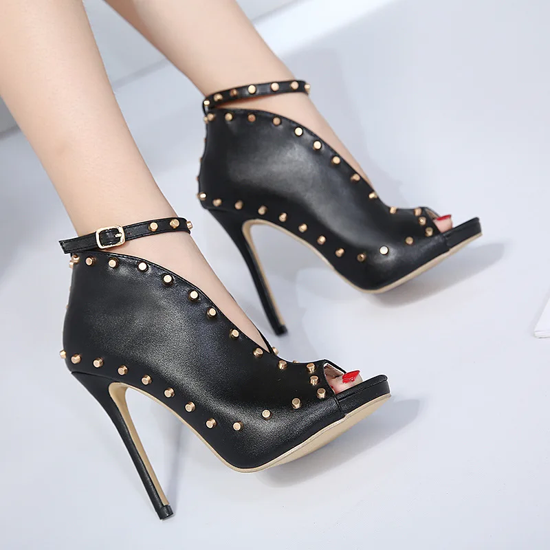 

Super High Thin Heels Shoes Spring Autumn Pumps T-strap Buckle Strap Retro Round Toe Pumps Wedding Shoes Women drfc6