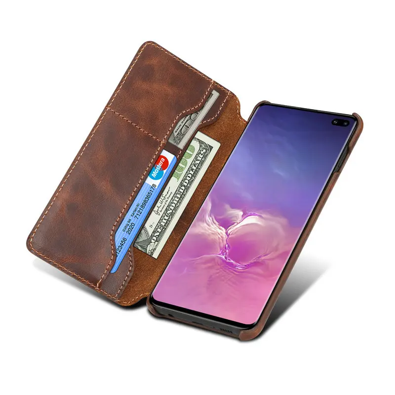 Чехол книжка из натуральной кожи для Samsung Galaxy S10|Чехлы-портмоне| |