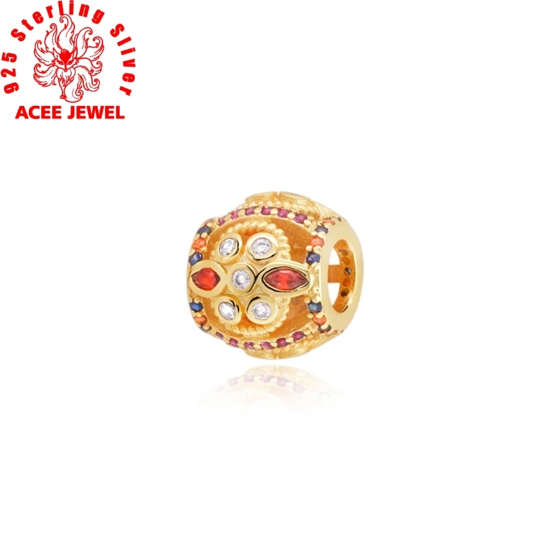 Классические розовые кубические циркониевые бусины шармы подходят для