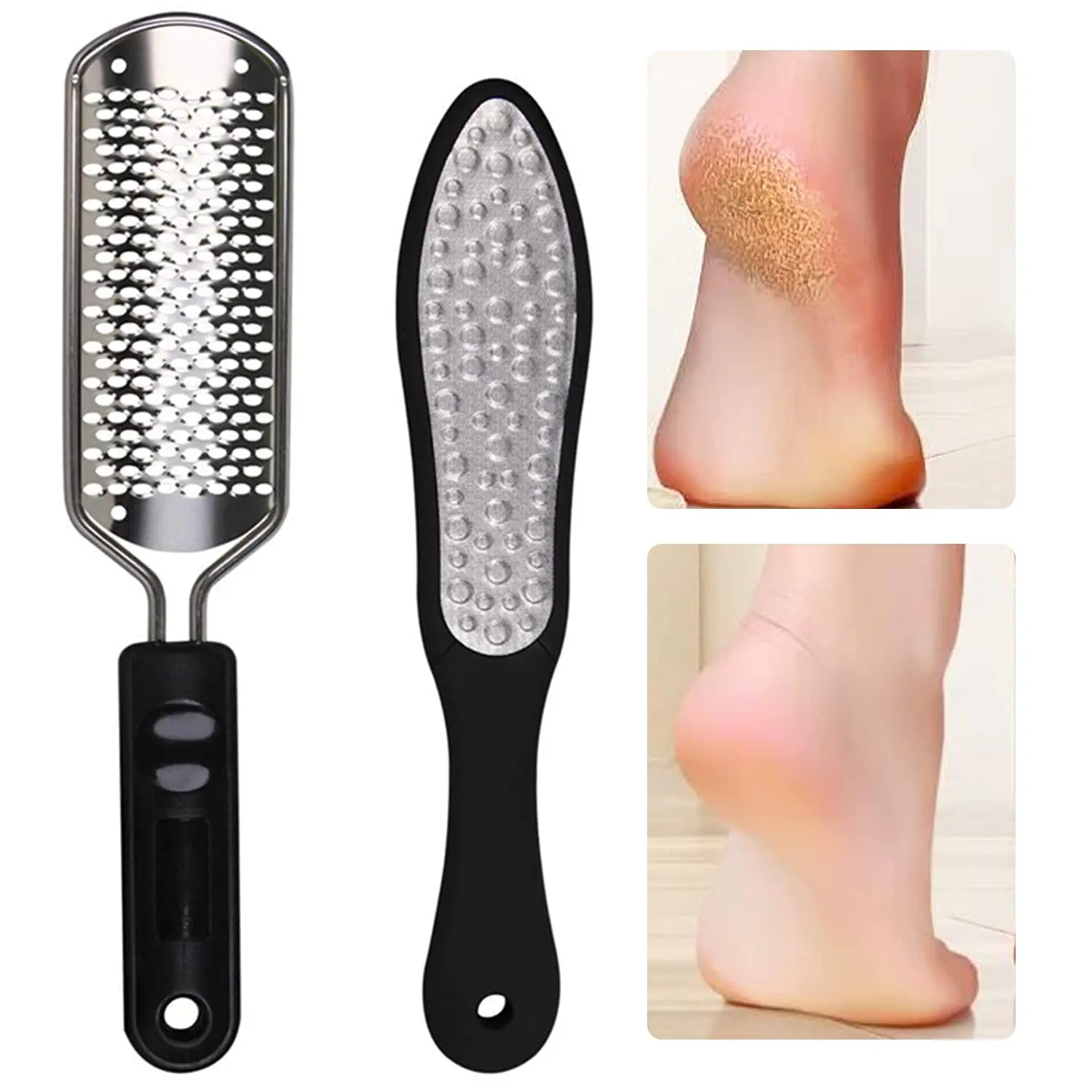 

Pedicure Foot Care Tools Foot File Rasps Callus Dead Foot Skin Care Remover Sets Stainless Steel Professional Two Sides