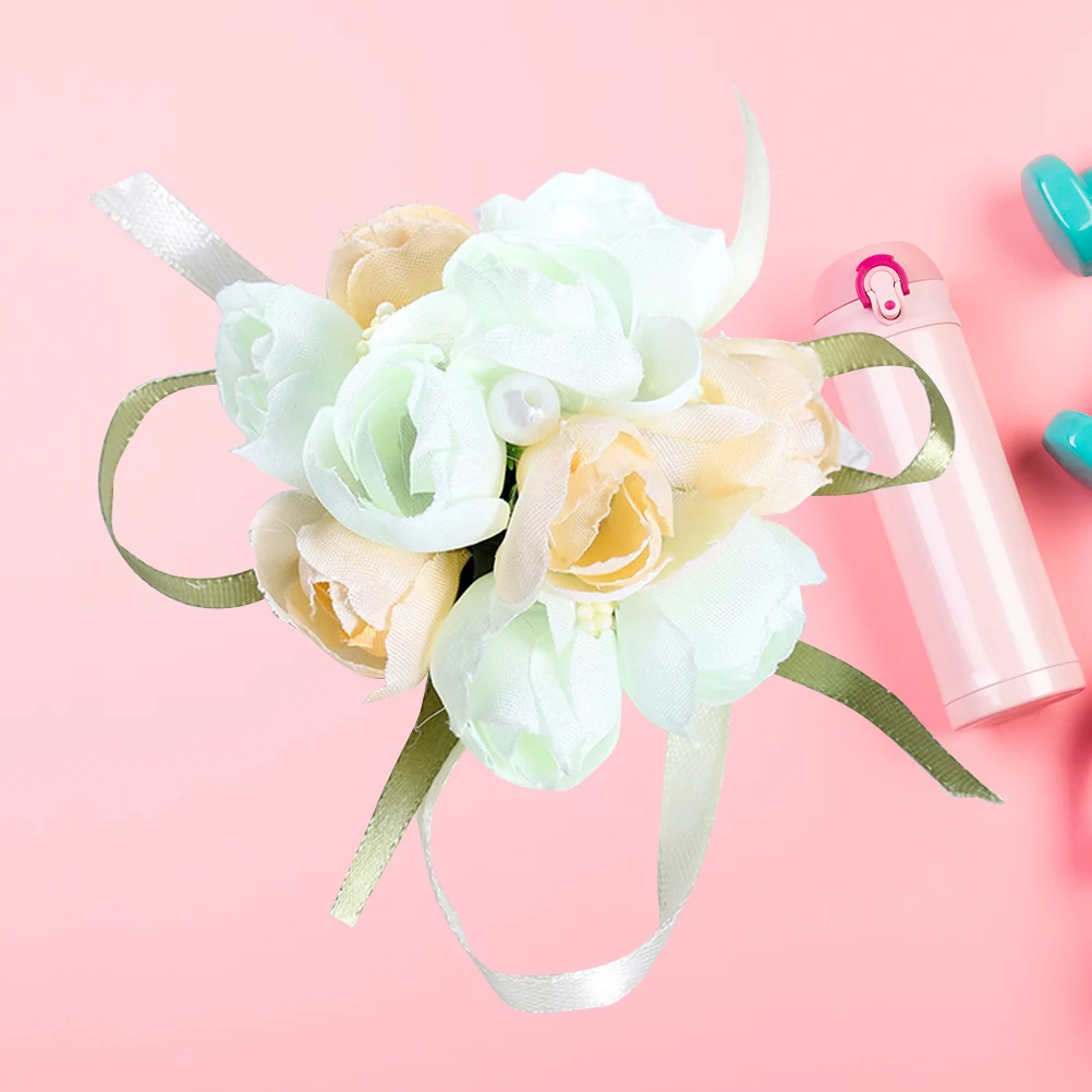 1PCWrist корсаж декоративный искусственный цветок браслет для невесты свадьбы| |