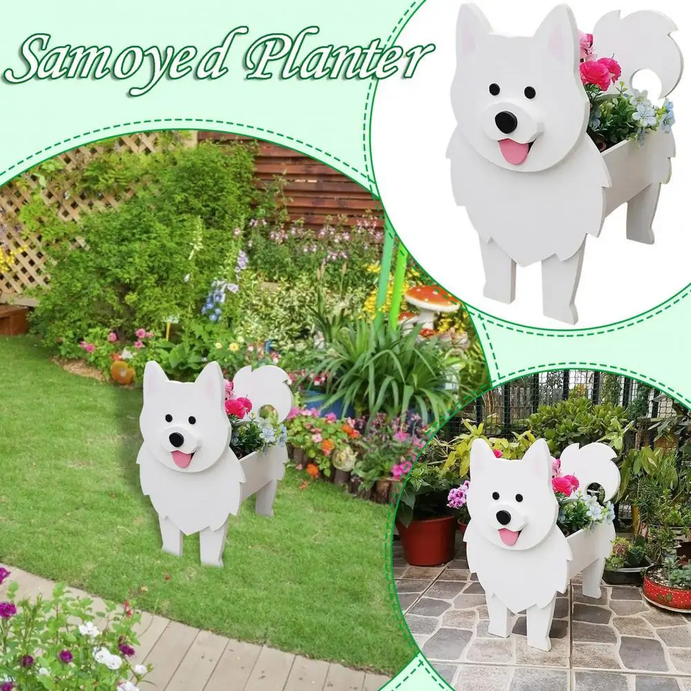 

Flower Pot Dog Shaped Ornamental Multi-Color Animal Shaped Succulent Planter for Plant gardening decoration