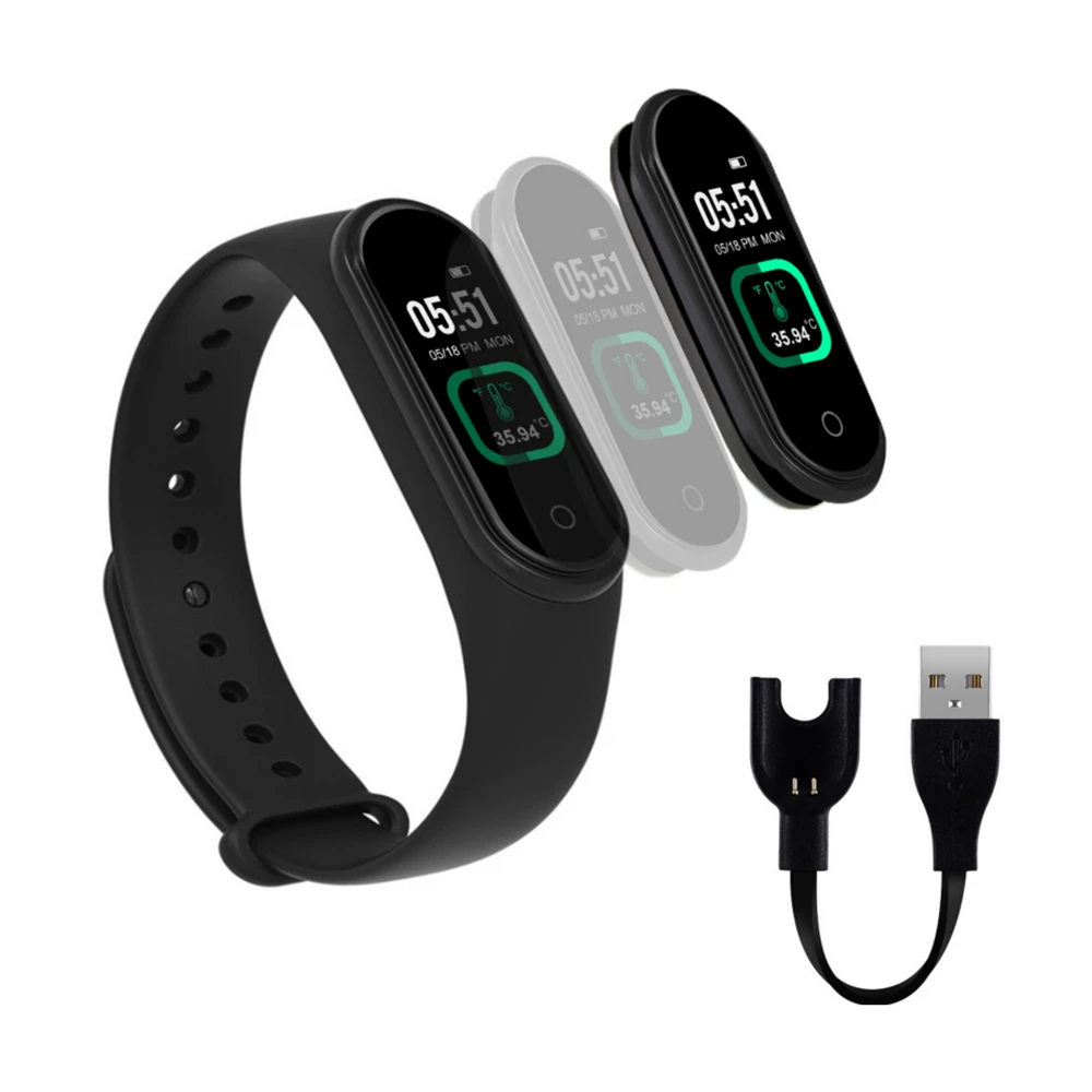 

For M4Pro Smart Band Fitness Tracker Bracelet Heart Rate Blood Pressure Sport Smartband Bluetooth-compatible Wristband